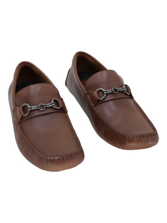 Kenneth Cole Driver Loafers Classic Detail Medium Brown Mens US 10.5 EU 44 main image 4